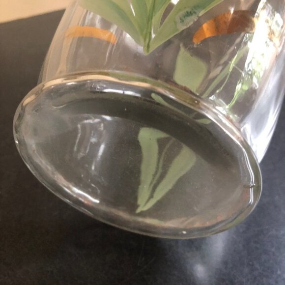 Antique Ruffled Edge Hand Painted Pitche - Picture 8 of 8